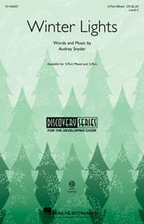 Winter Lights Three-Part Mixed choral sheet music cover